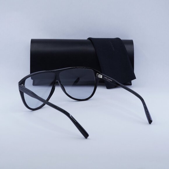 Final Price! Saint Laurent SL731 GASPAR 001 Black Blue Sunglasses - Picture 13 of 13
